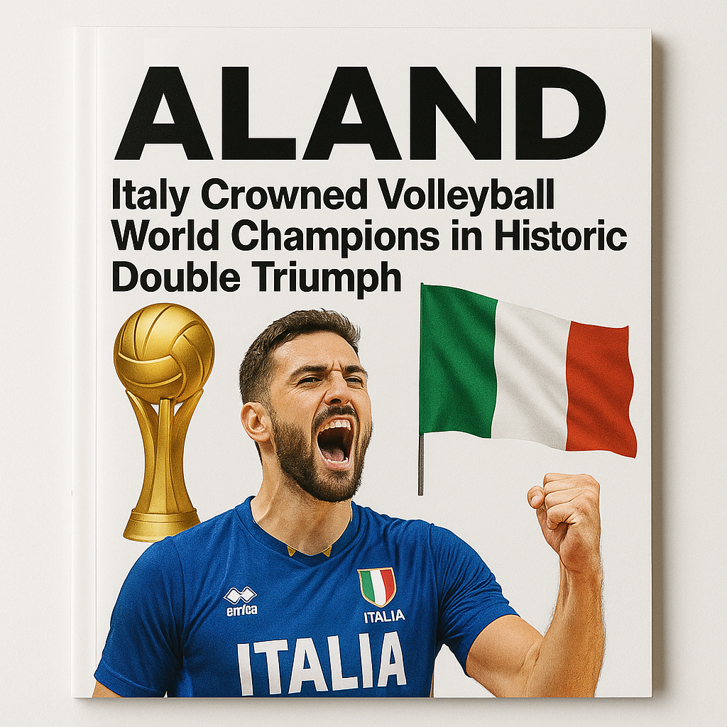ALAND Magazine Cover — Italy Volleyball World Champions